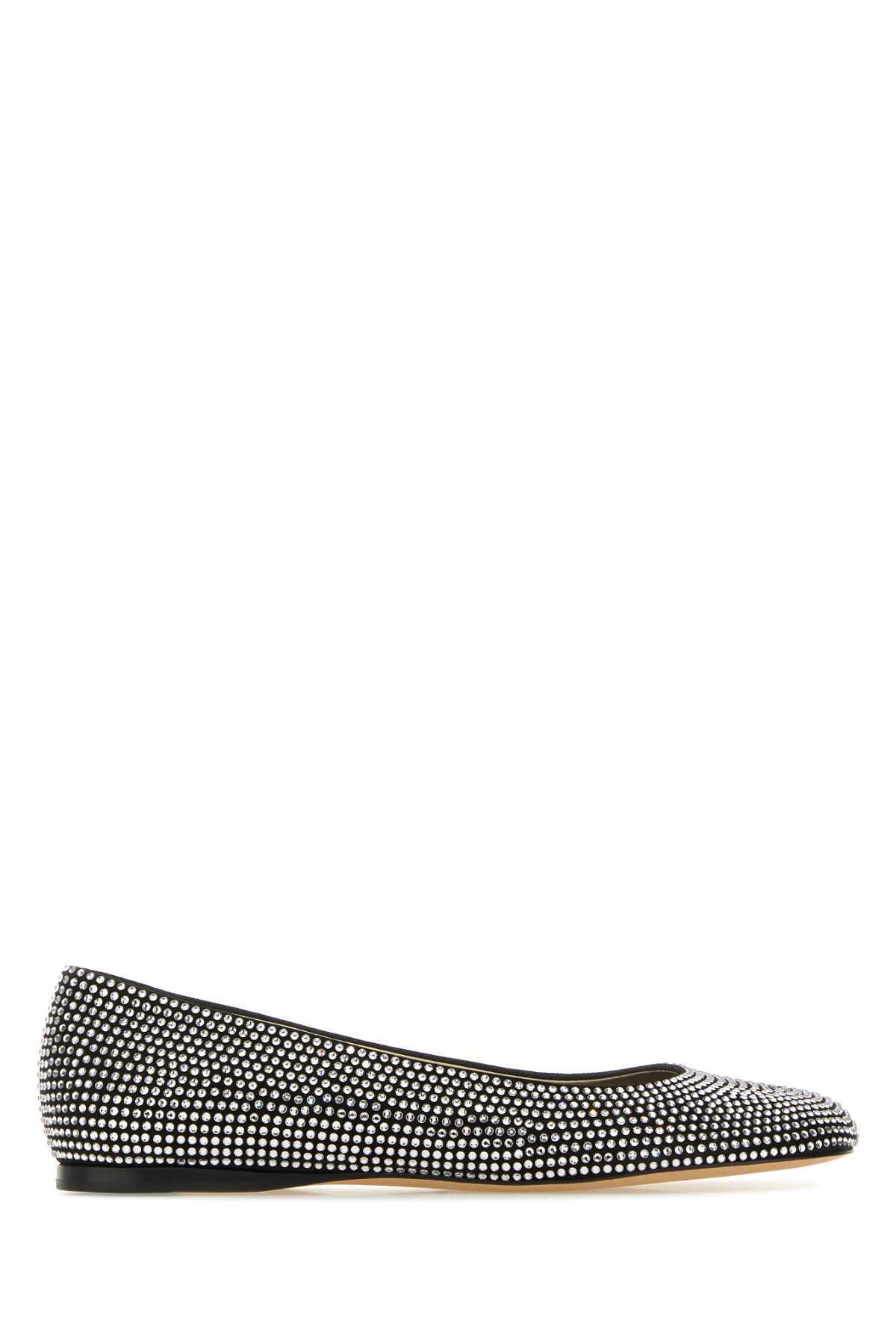 【関税&送料込】Loewe Embellished Suede Toy Ballerinas