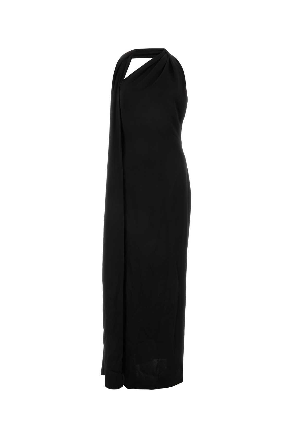【関税&送料込】Loewe Black Satin Long Dress