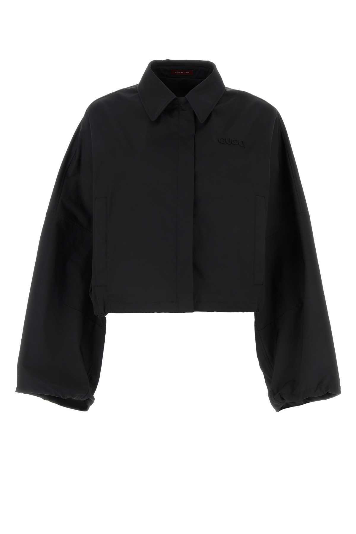 【関税&送料込】Gucci Black Stretch Polyester Jacket