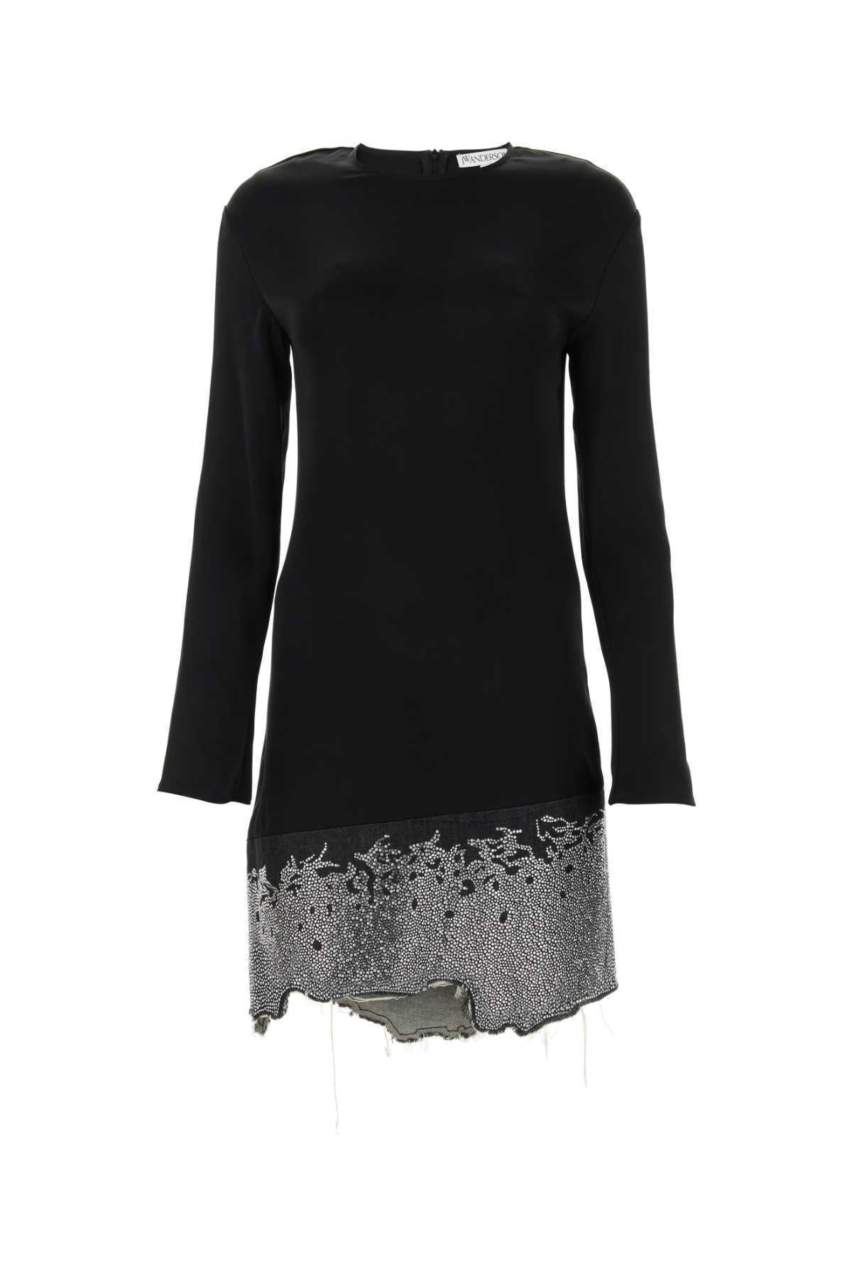 【関税&送料込】Jw Anderson Black Triacetate Blend Dress