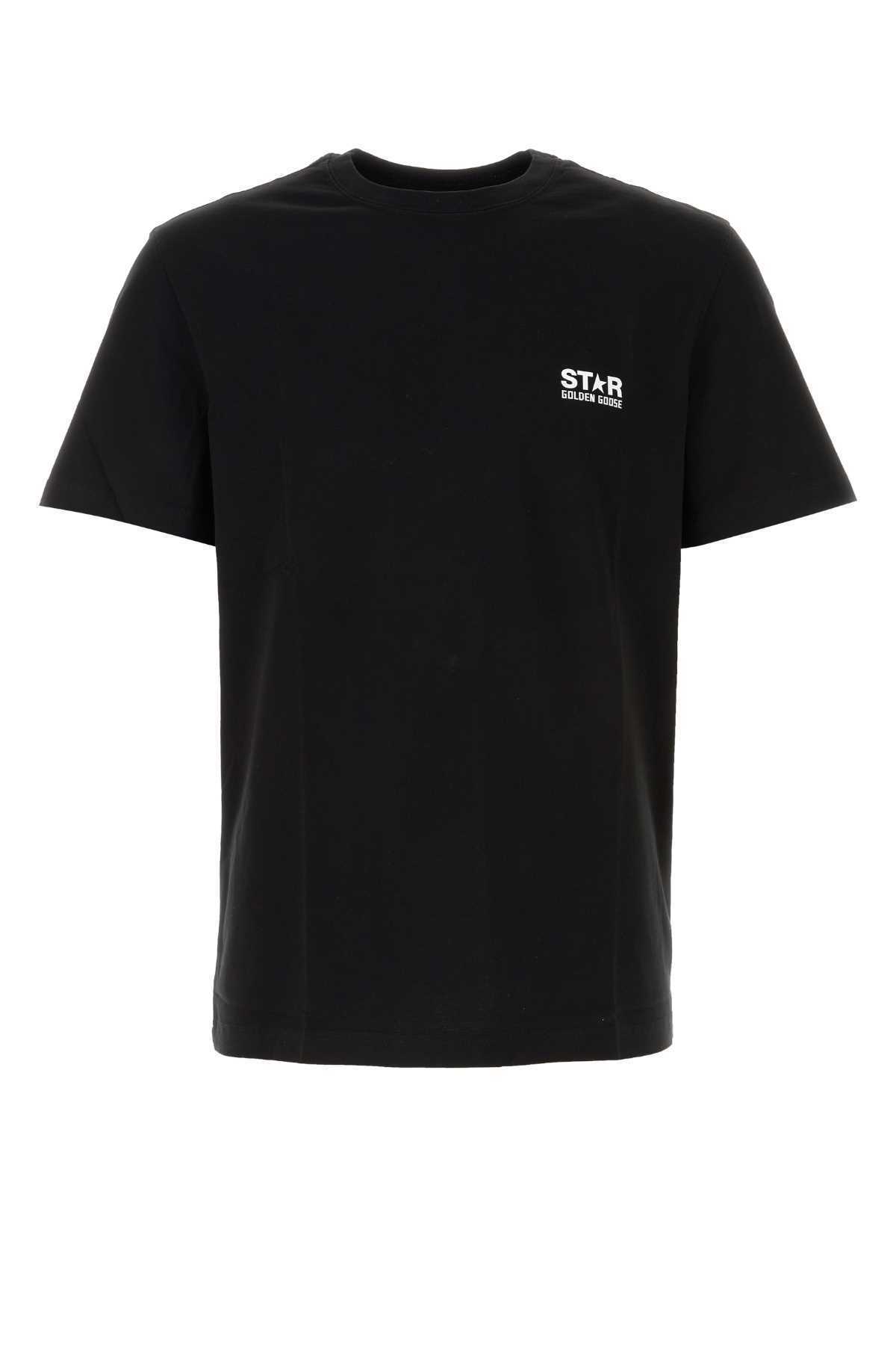 【関税&送料込】Golden Goose Deluxe Brand Black Cotton T-Shi