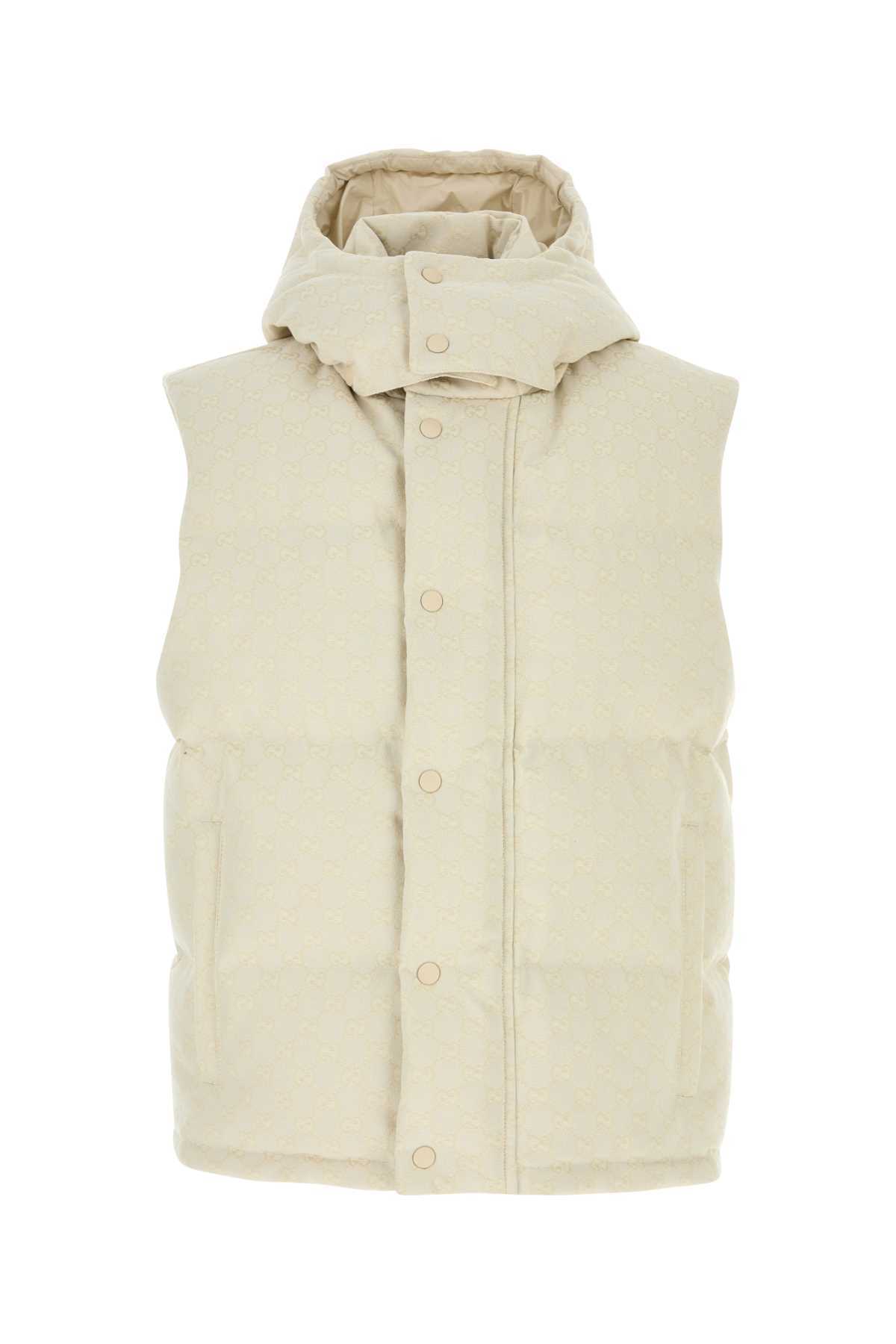 【関税&送料込】Gucci Ivory Cotton Blend Down Jacket