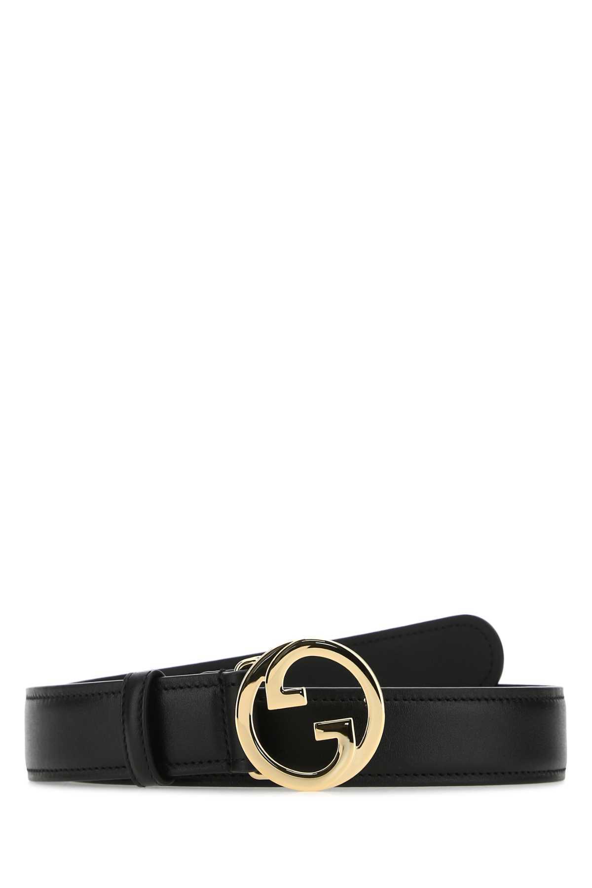【関税&送料込】Gucci Black Leather Belt