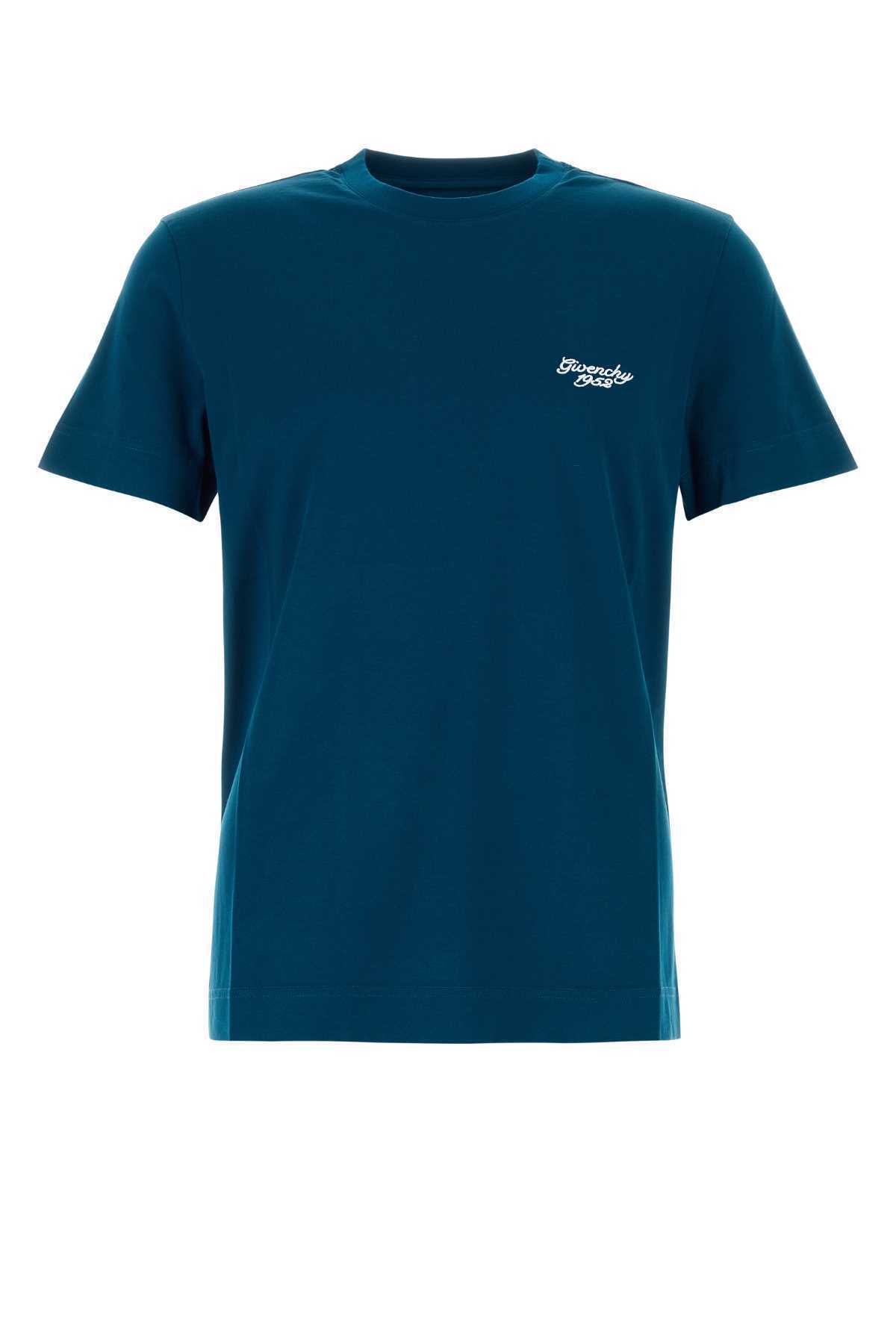 【関税&送料込】Givenchy Teal Green Cotton T-Shirt