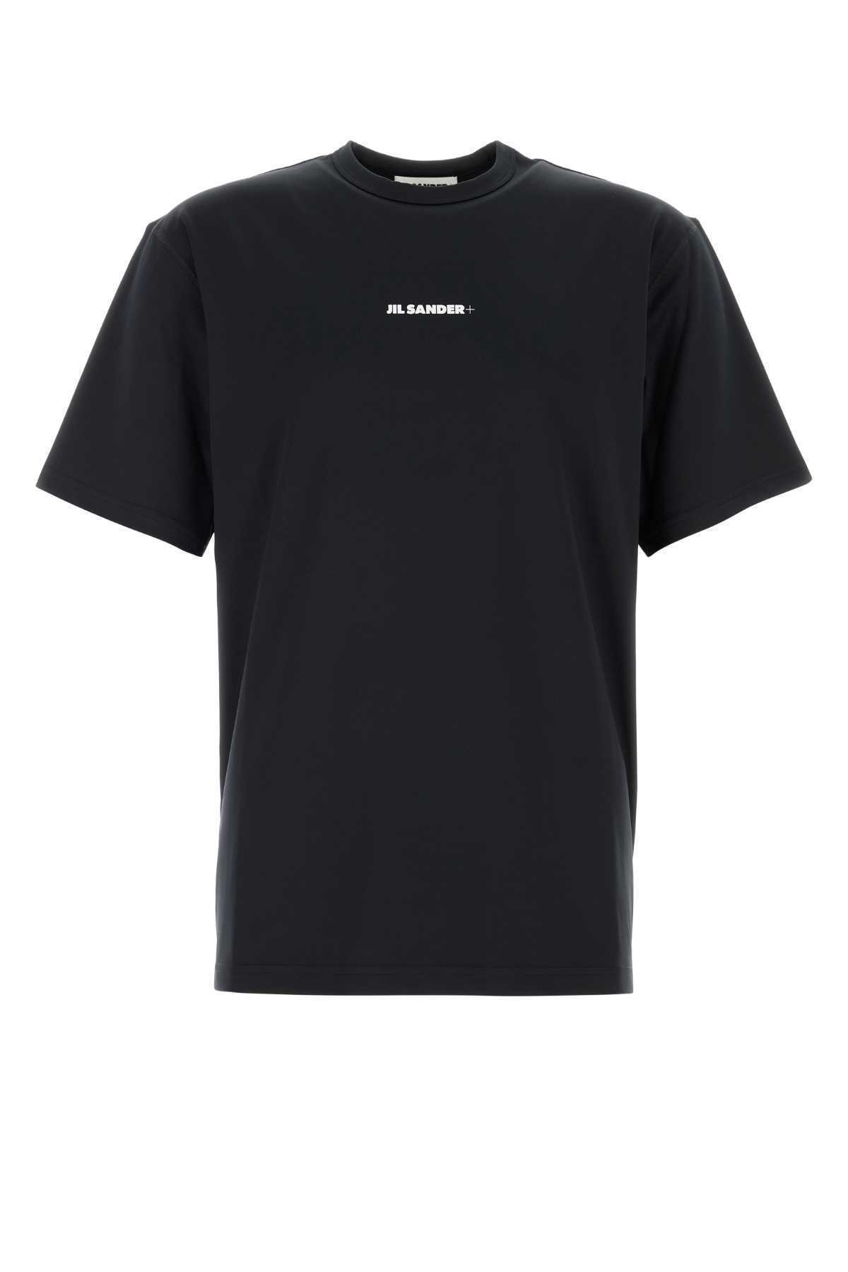 【関税&送料込】Jil Sander Black Stretch Polyester T-Shirt