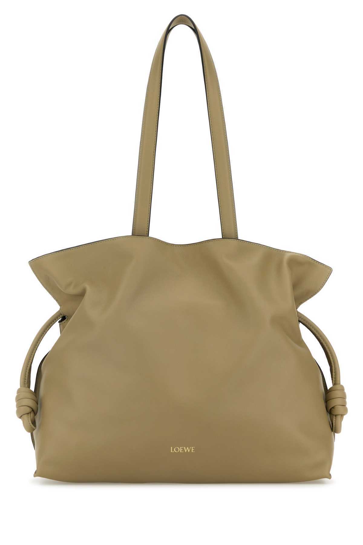 【関税&送料込】Loewe Khaki Nappa Leather Large Flamenco Sho