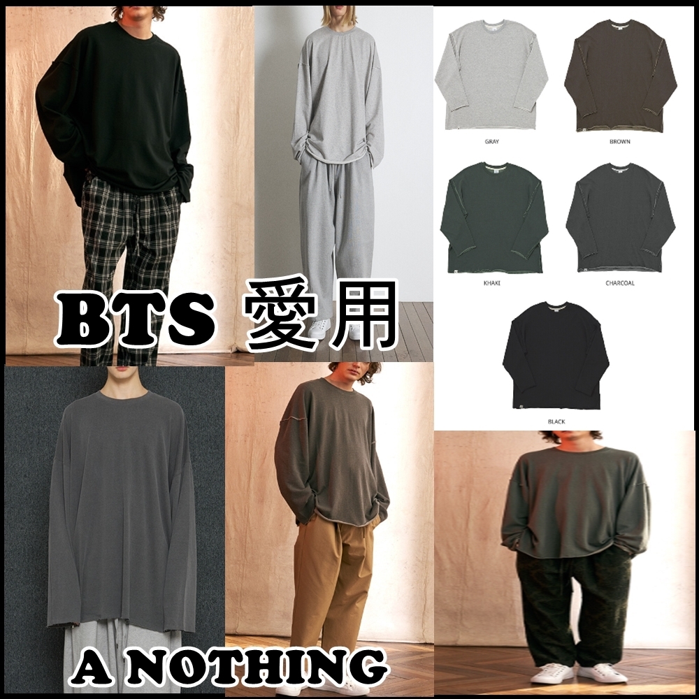 BTS 愛用★A NOTHING★VINTAGE P. DYEING CUT-OUT BOX TEE★人気