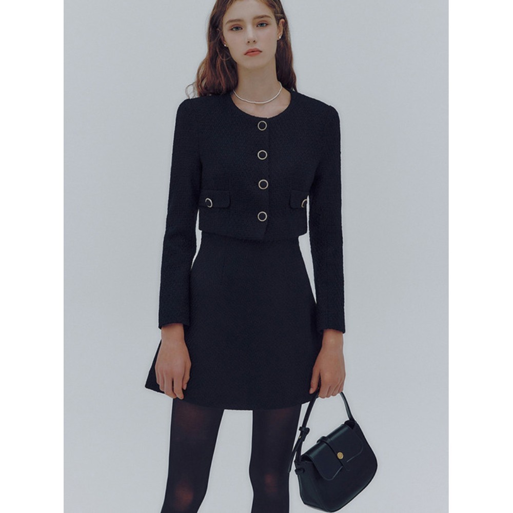 ★IVANA helsinki★ Marianne Crop SET_Black