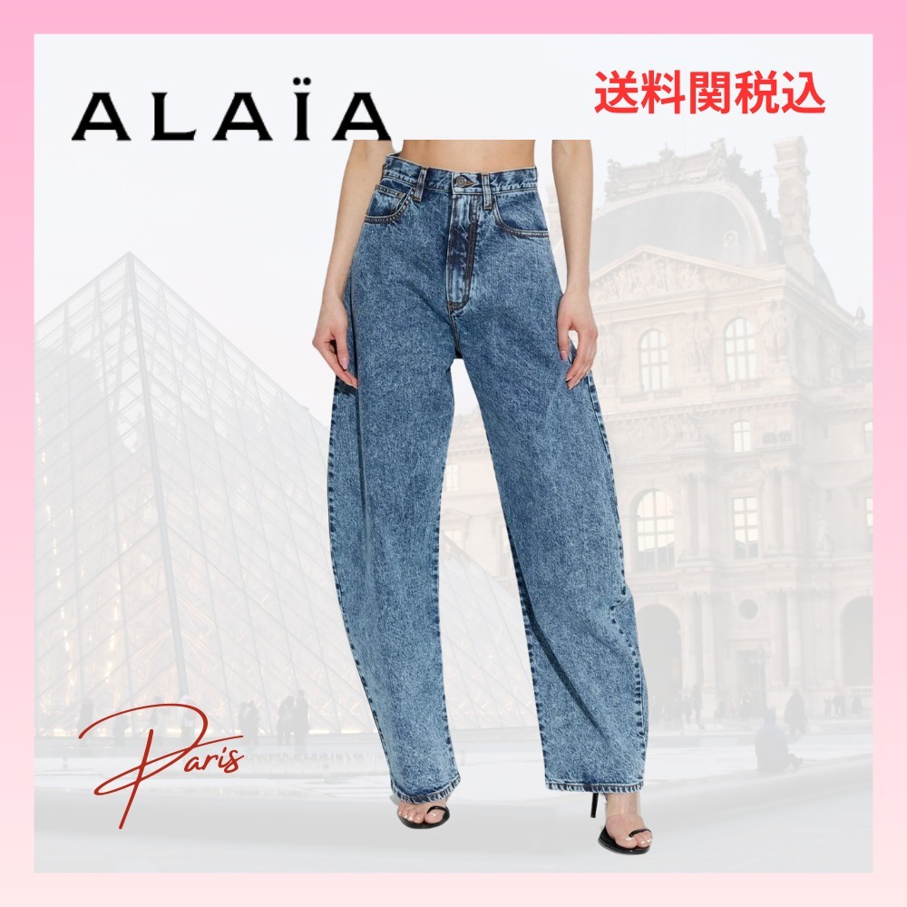 web限定セール Alaia】 アライア デニムパンツ ラウンドジーンズ パンツ
