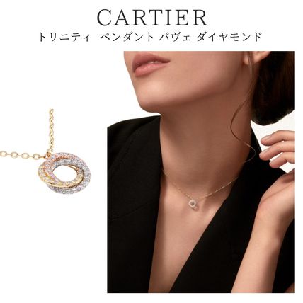 Cartier★キラリと光るダイヤモンド大人気トリニティネックレス 国内発送☆Cartier】トリニティ ネックレス ダイヤモンド