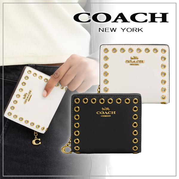 【COACH】コーチ スナップ ウォレット・グロメット