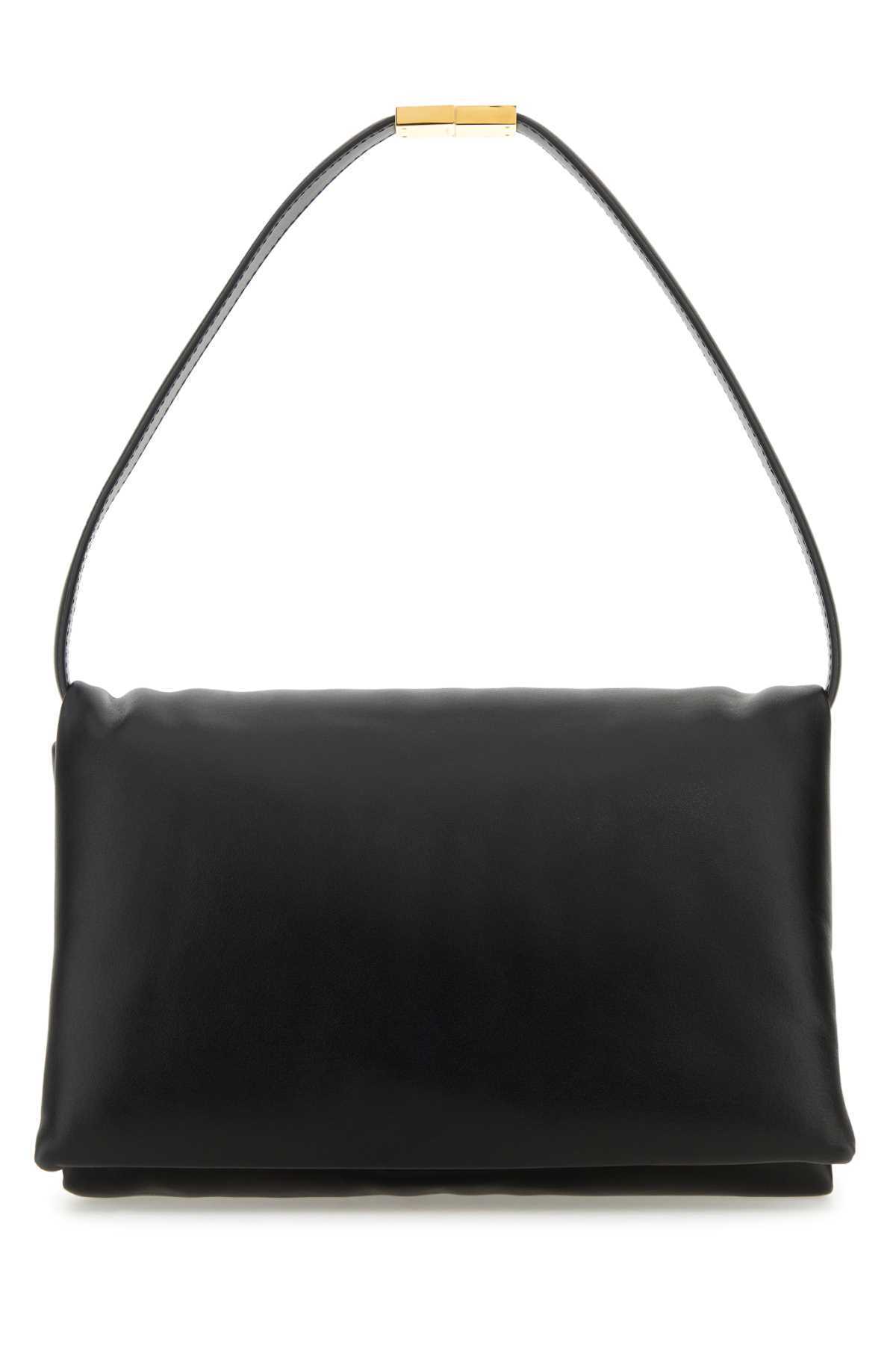 【関税&送料込】Marni Black Leather Shoulder Bag