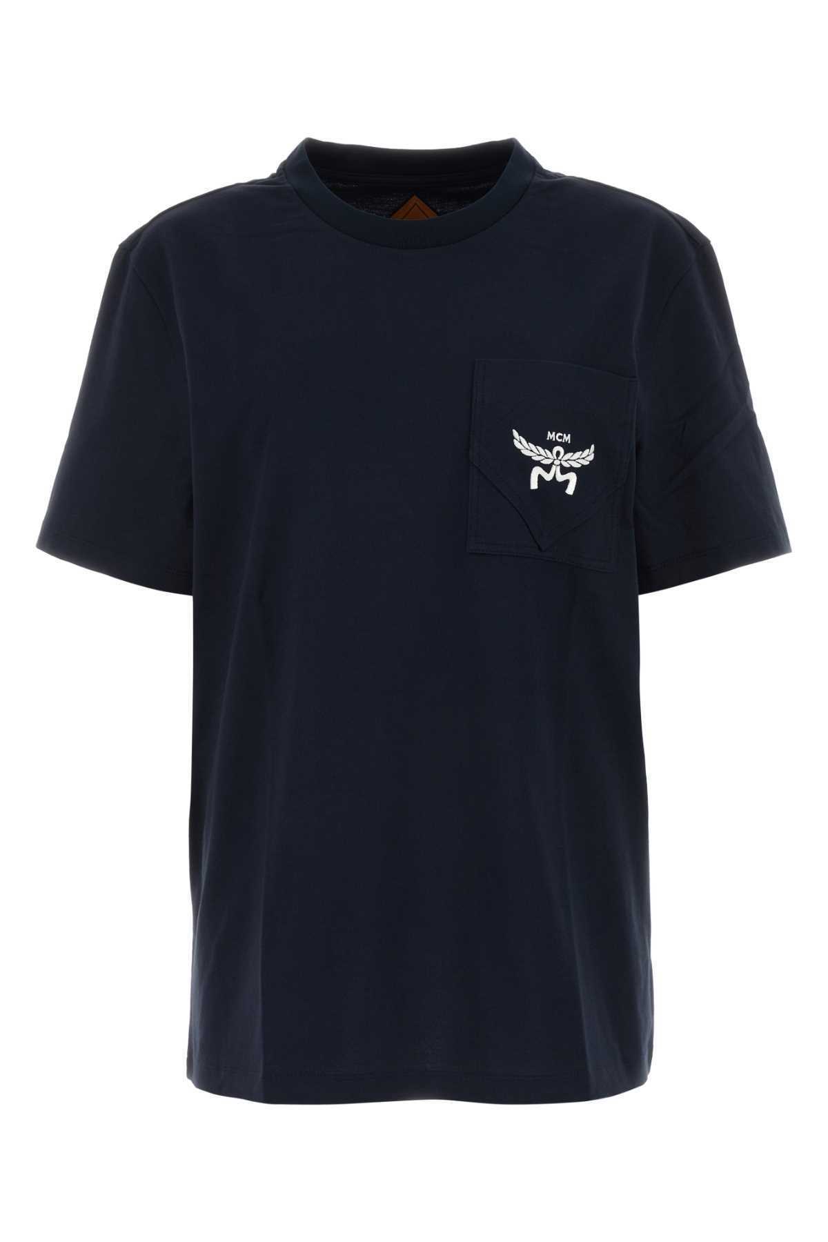 【関税&送料込】Mcm Midnight Blue Cotton T-Shirt