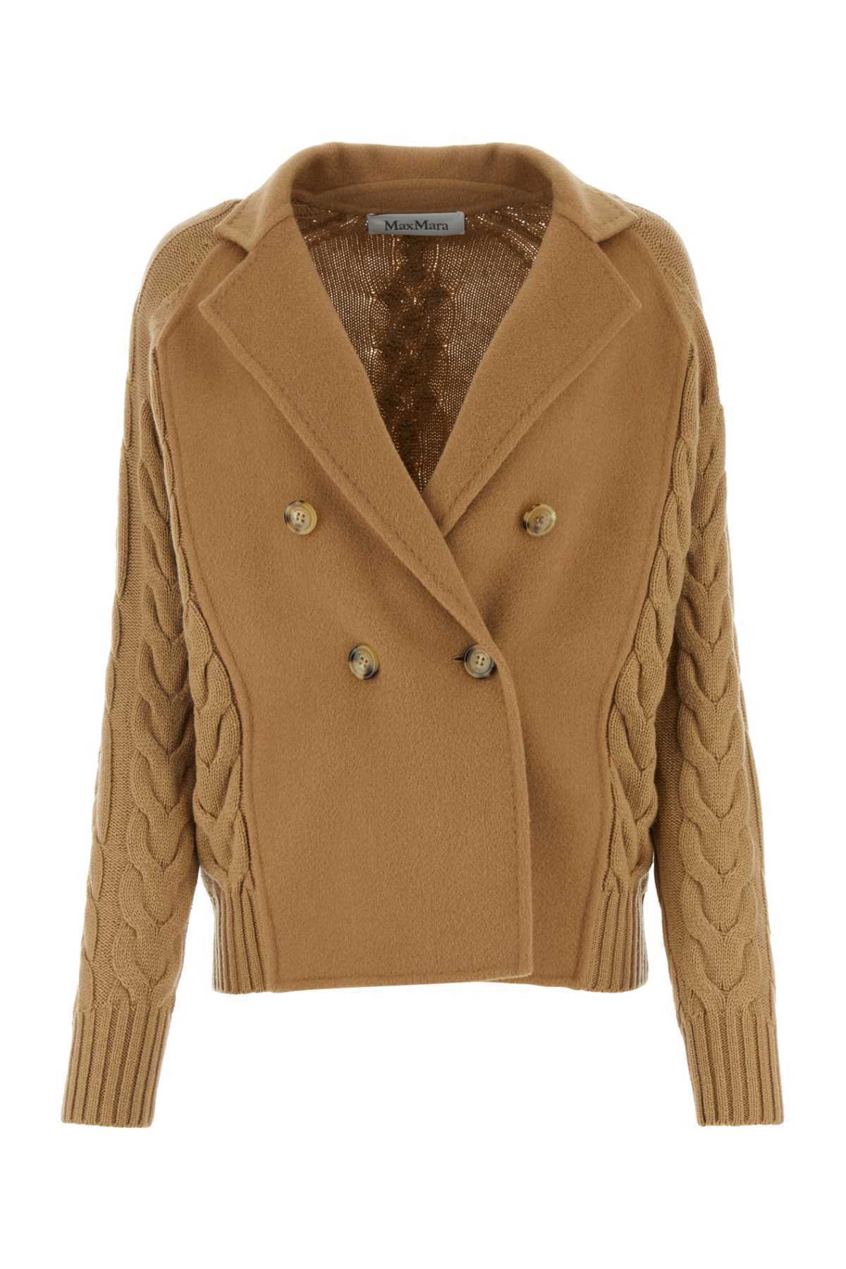【関税&送料込】Max Mara Camel Wool Blend Micio Blazer