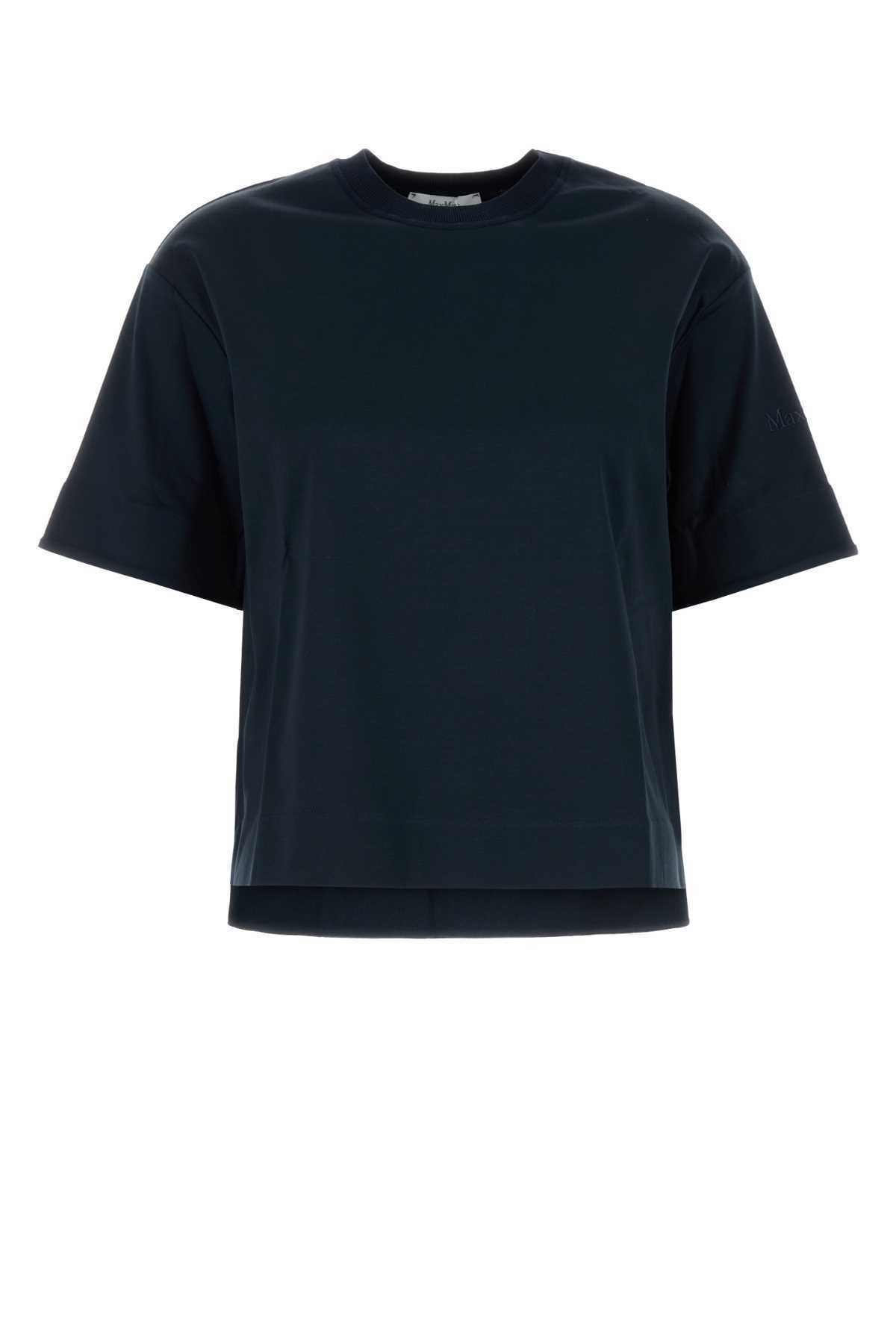 【関税&送料込】Max Mara Midnight Blue Cotton Maser T-Shirt