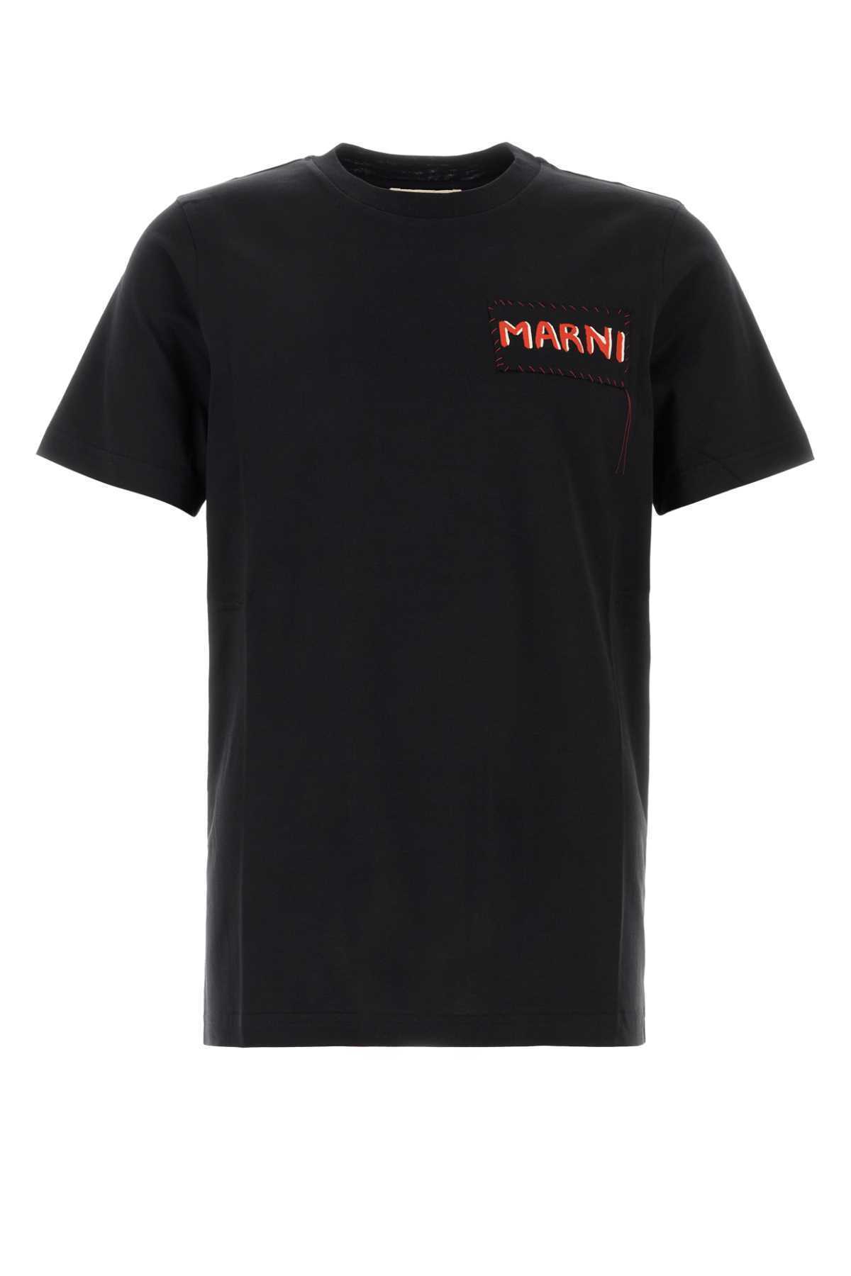 【関税&送料込】Marni Black Jersey T-Shirt