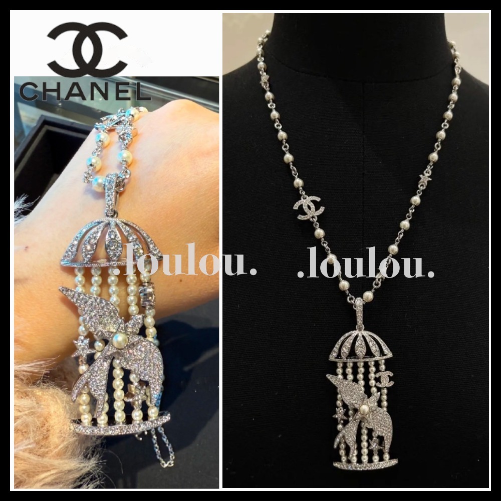 【お洒落ユニークな鳥かごモチーフ☆】CHANEL ネックレス