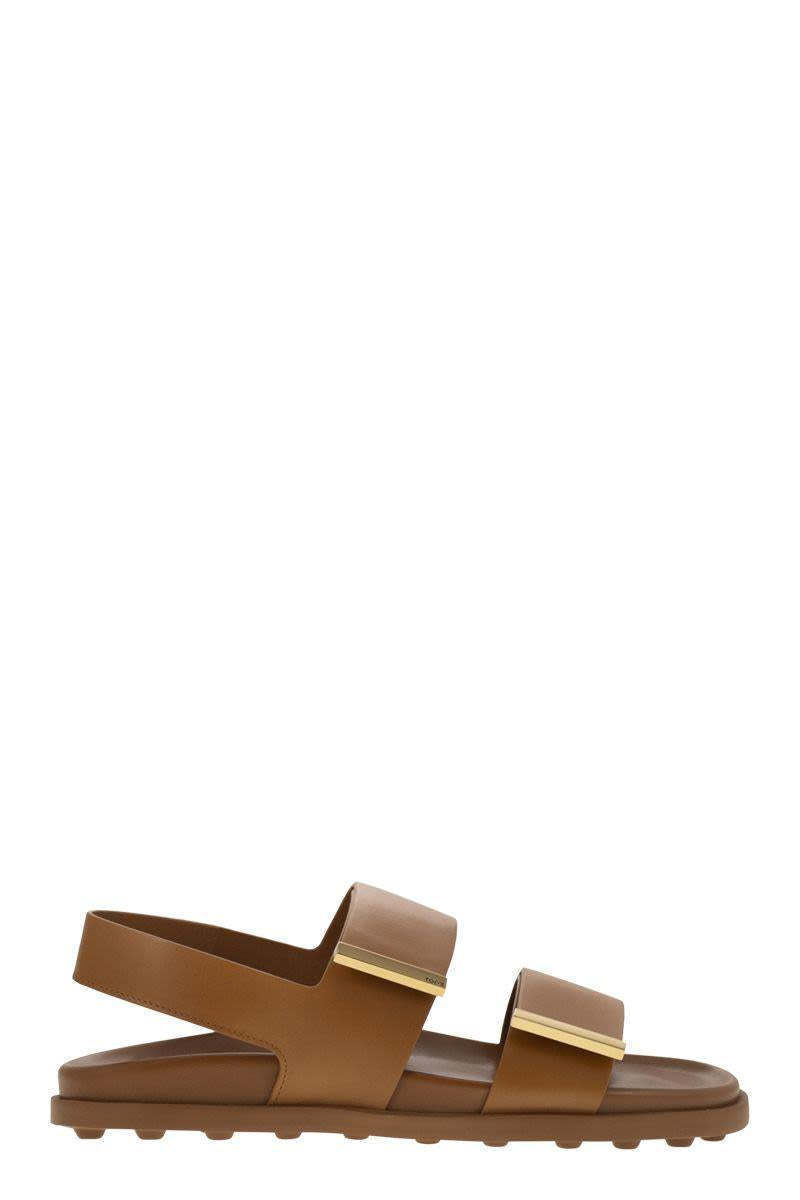 【関税＆送料込み】Tod'S Sandal With Two Leather Straps
