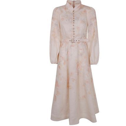 ワンピース Zimmermann CRUSH BUTTONED MIDI DRESS