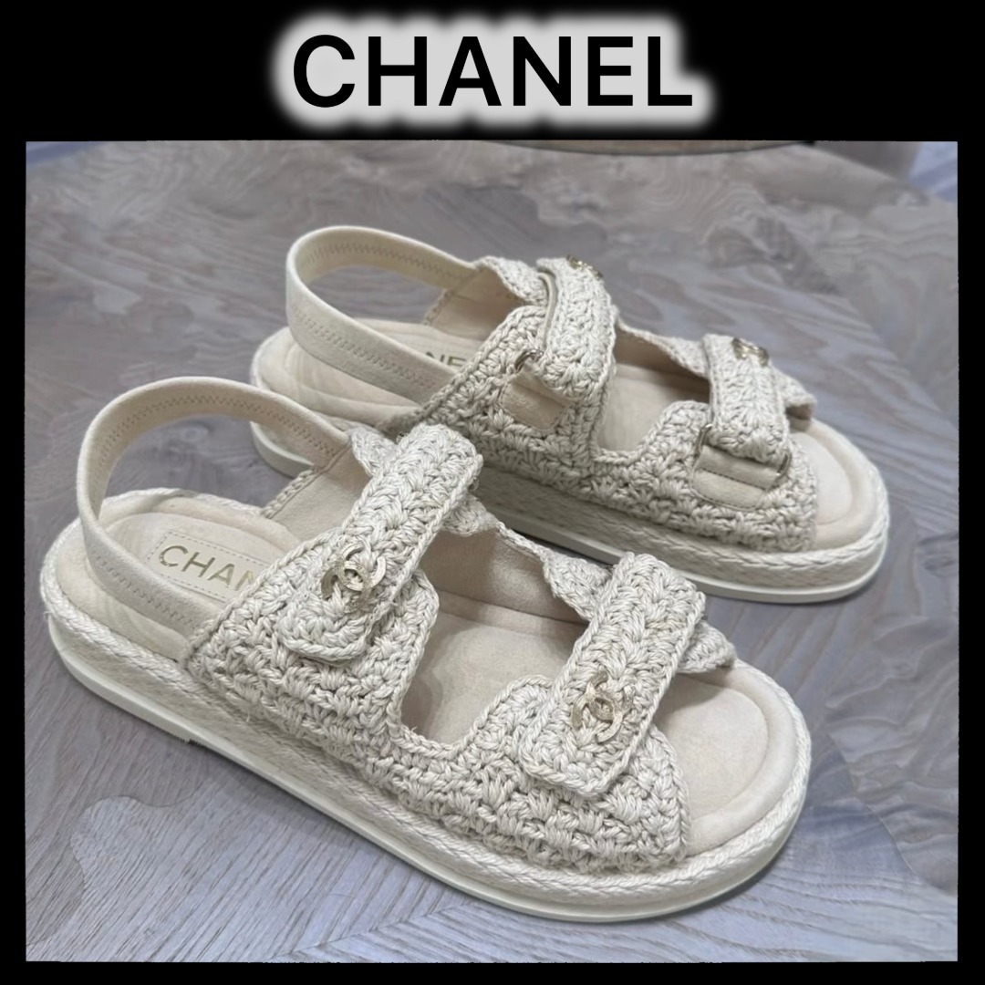 ★涼し気なカラー★CHANEL サンダル