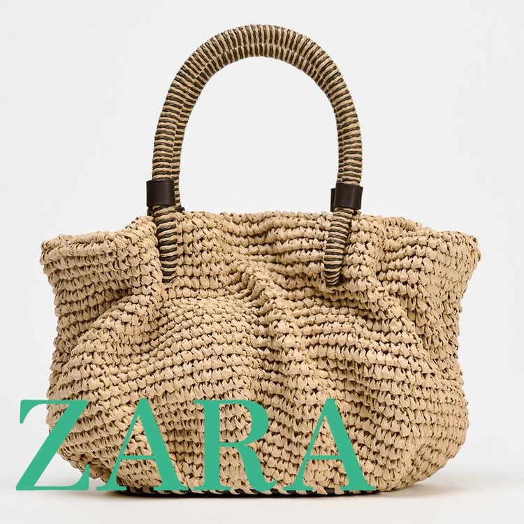 【ZARA】ブレイデッド ミニ バケットバッグ | 6220/510/111