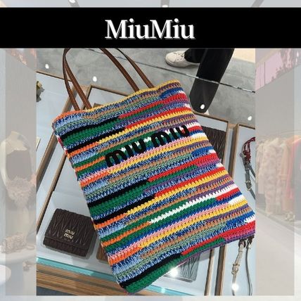 クロシェ かぎ針 MiuMiu(ミュウミュウ) トートバッグ(レディース