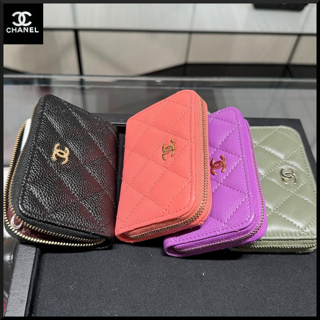 【プレゼントにも★】CHANEL クラシック ジップ コインパース