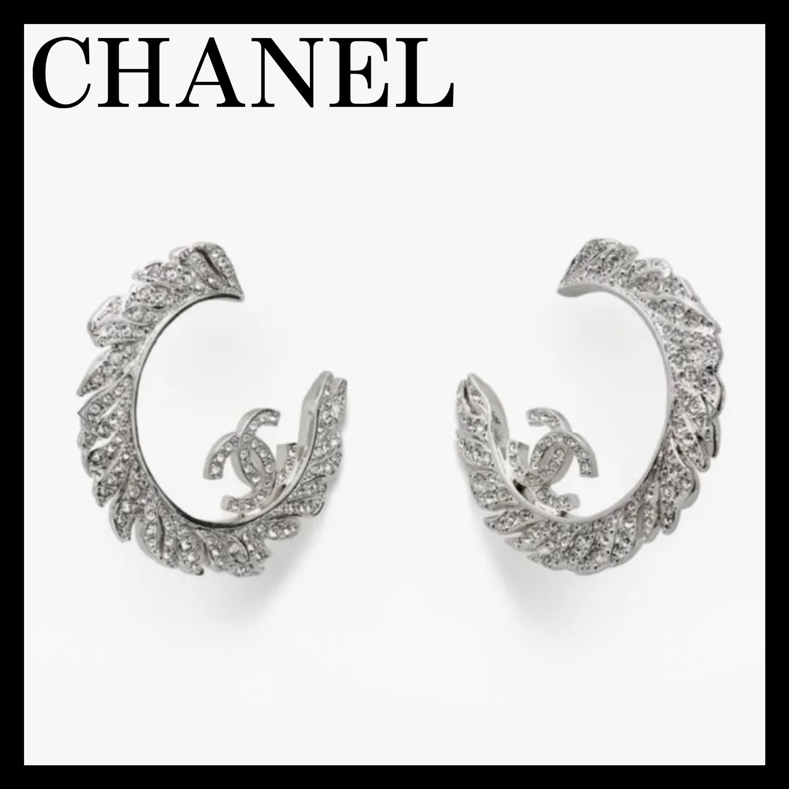《エレガントな存在感溢れる♪》25S限定★CHANEL フープピアス