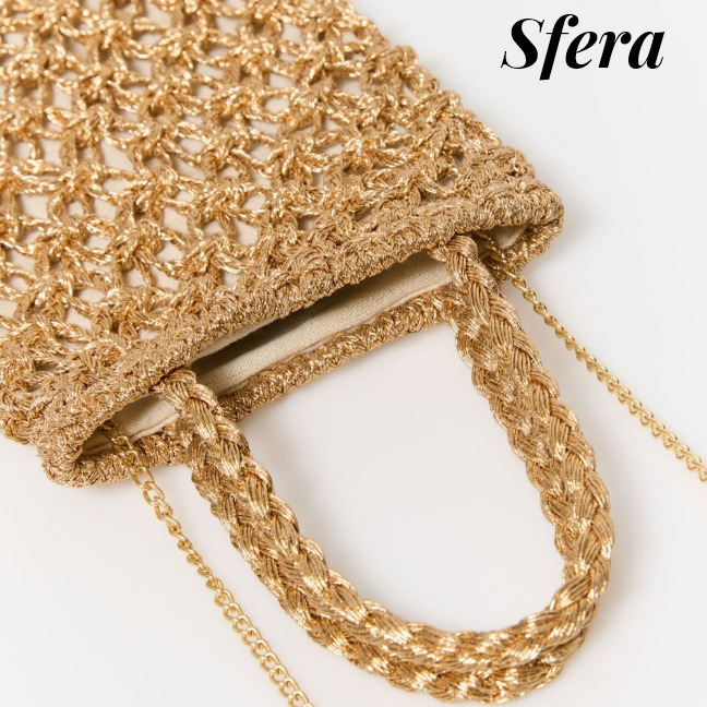 スペインSfera★視線感じる 大人のお洒落編み上げバック 2WAY