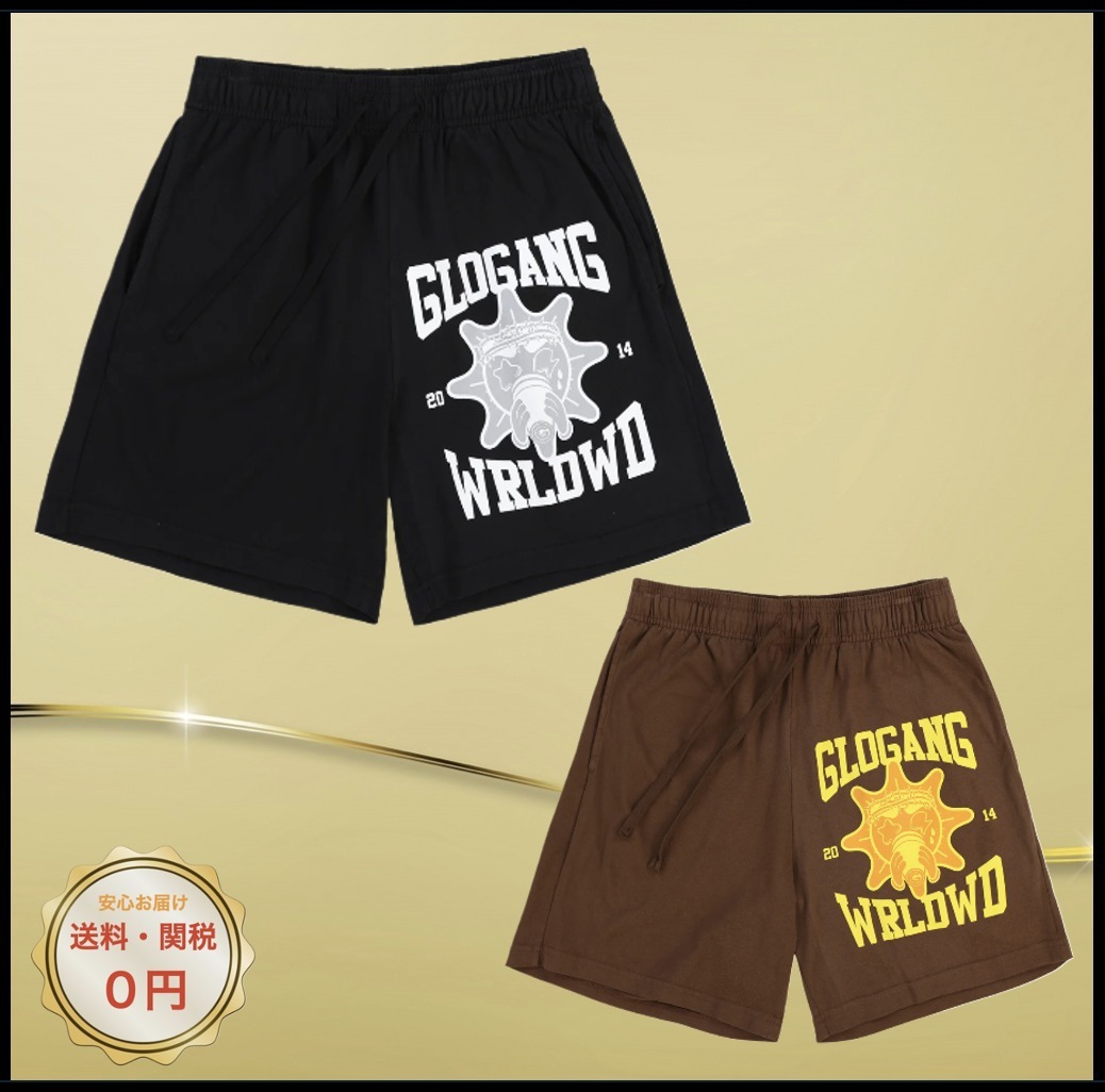 関税込み♪【GLOGANG】Worldwide★ハーフパンツ