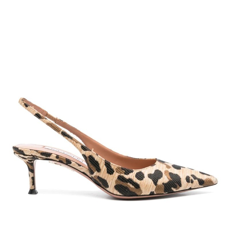 サンダル・ミュール AQUAZZURA SS25 NEW PURIST SLING 50 (PURMIDL1 LRF NATURAL)