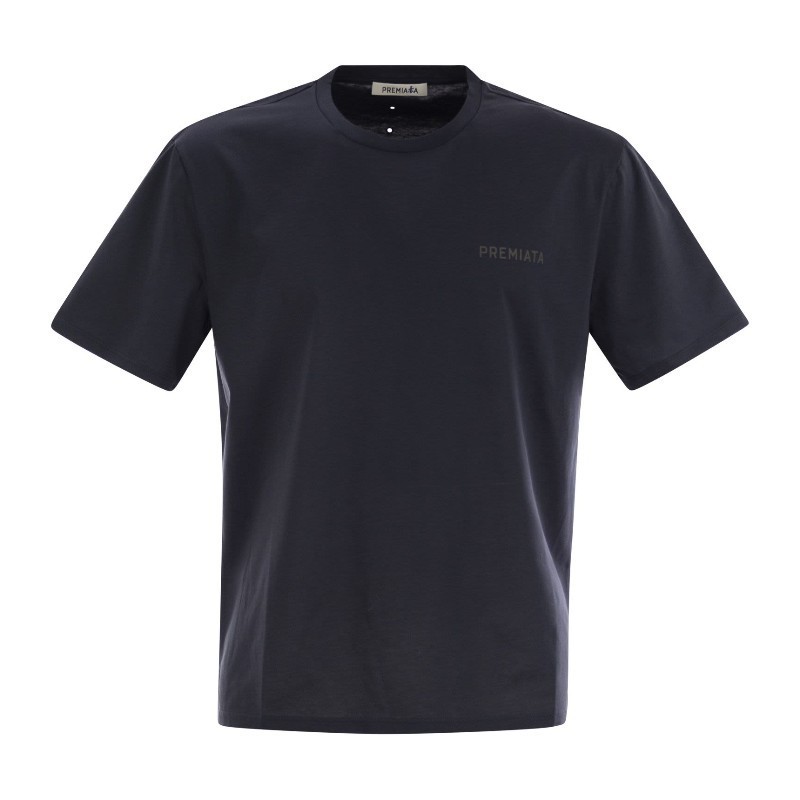 Tシャツ・カットソー PREMIATA SS25 Cotton jersey T-shirt (PA1019 BLUE)