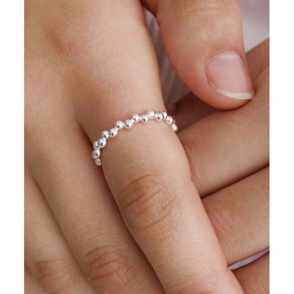 ☆TATIANA☆ Silver 925 Petite Bubble Ring CR1843