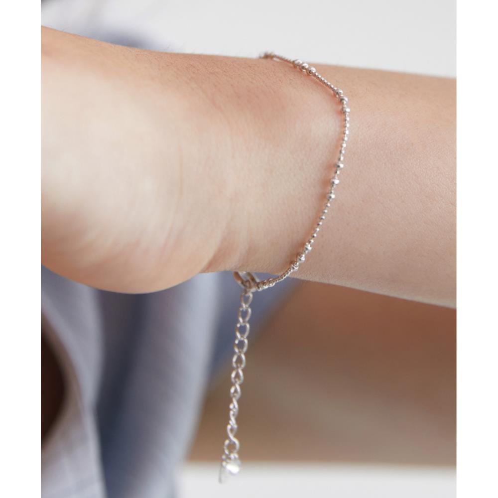 ☆TATIANA☆ Silver 925 Play Ball Chain Bracelet BR1806