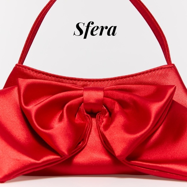 スペインSfera★REDで最強オシャレ決め リボン映え ミニバック