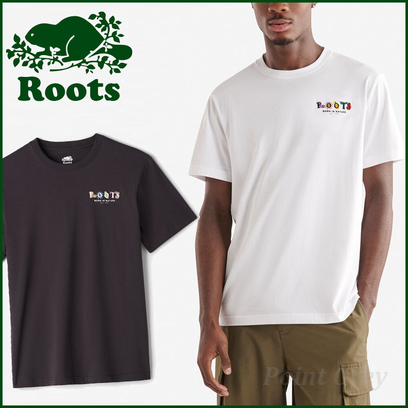 Roots Men's☆ 90's Born In Nature・半袖コットンＴシャツ
