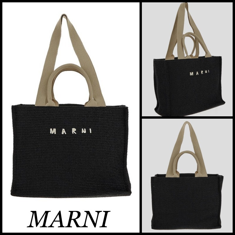 【関税込】人気◆MARNI マルニ◆ロゴ トートバッグ 2way
