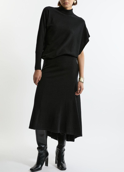 ◆KAREN MILLEN◆ ウールブレンドハイロースカート ◇KAREN MILLEN◇ ウールブレンドハイロースカート (Karen