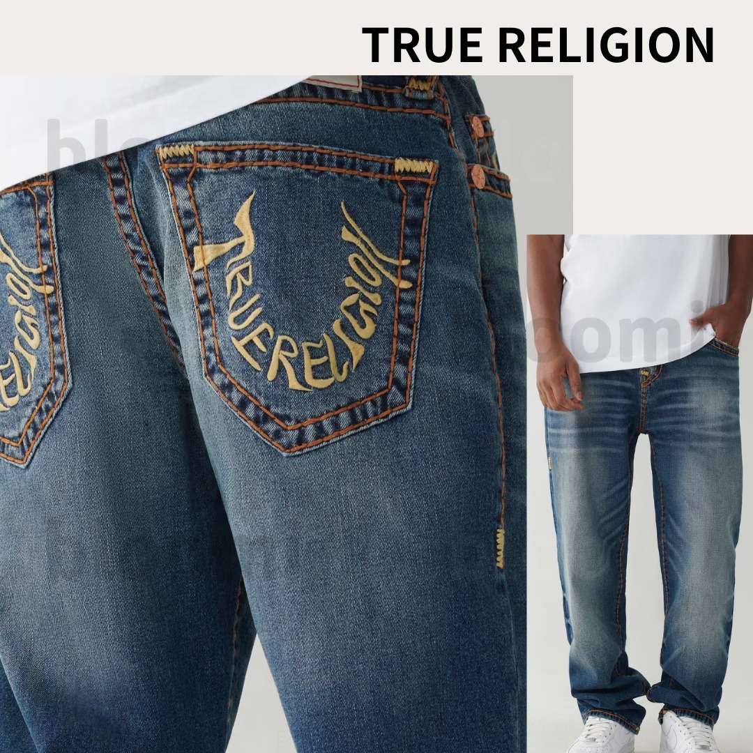 【TRUE RELIGION】ロゴ入り バギージーンズ BOBBY