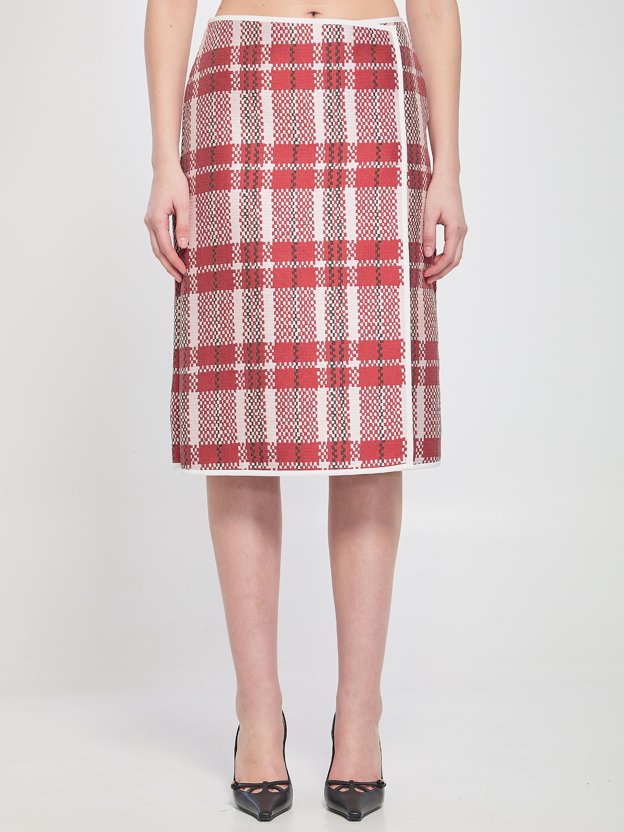 スカート CELINE Checkered skirt