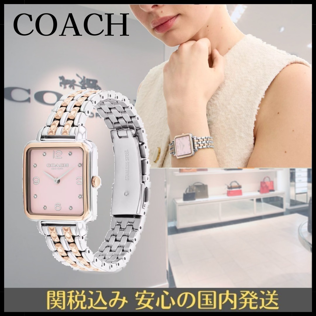 すぐ届く【COACH】キャス ウォッチ・28MM 直営店ラッピング
