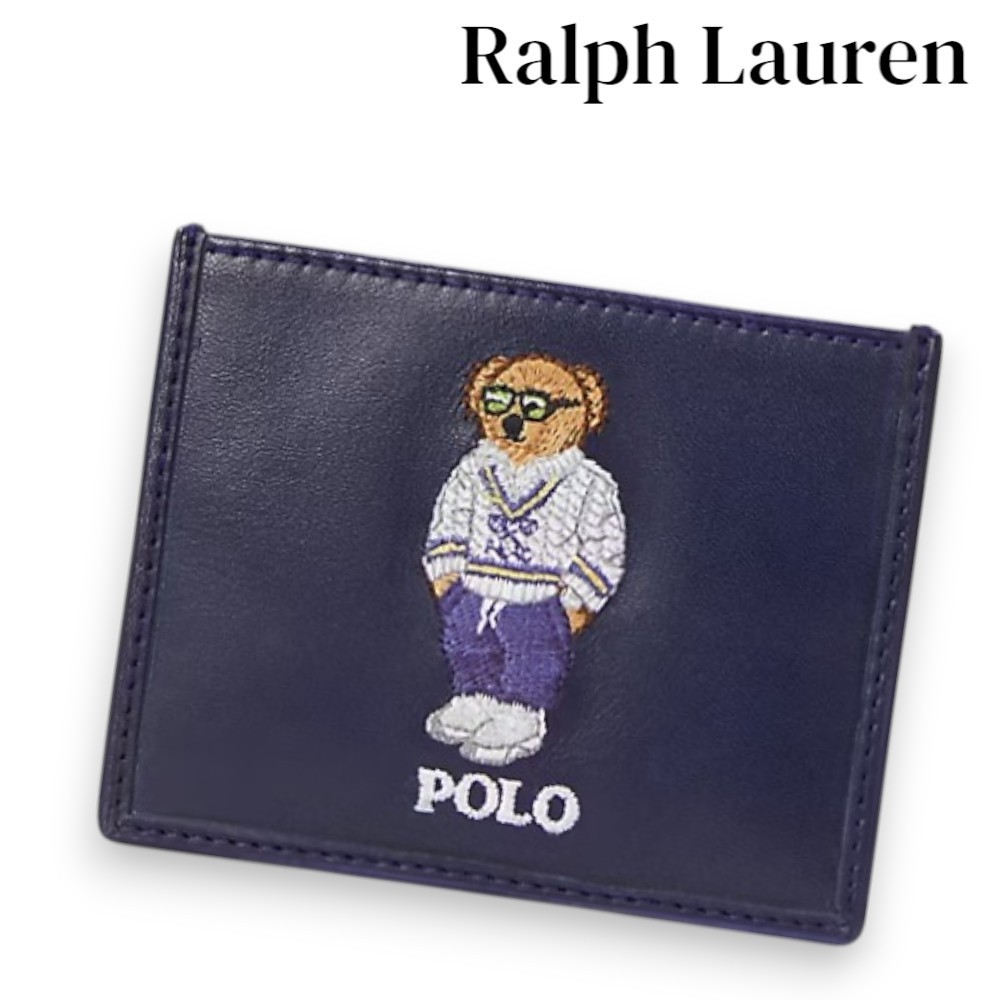 【Ralph Lauren】クールなポロベア  レザーカードケース