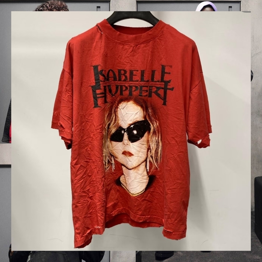 主役級 バレンシアガ Tシャツ ISABELLE クロップド丈 ダメージ