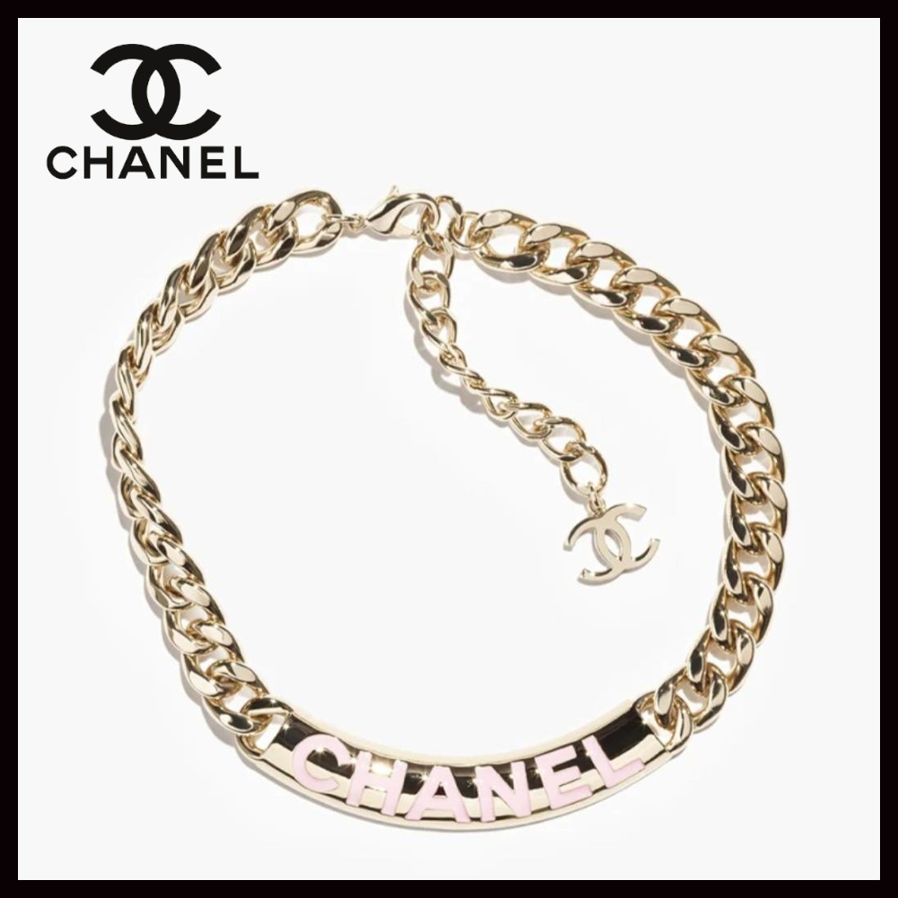 【おしゃれでゴージャス☆】CHANELネックレス ゴールド&ピンク