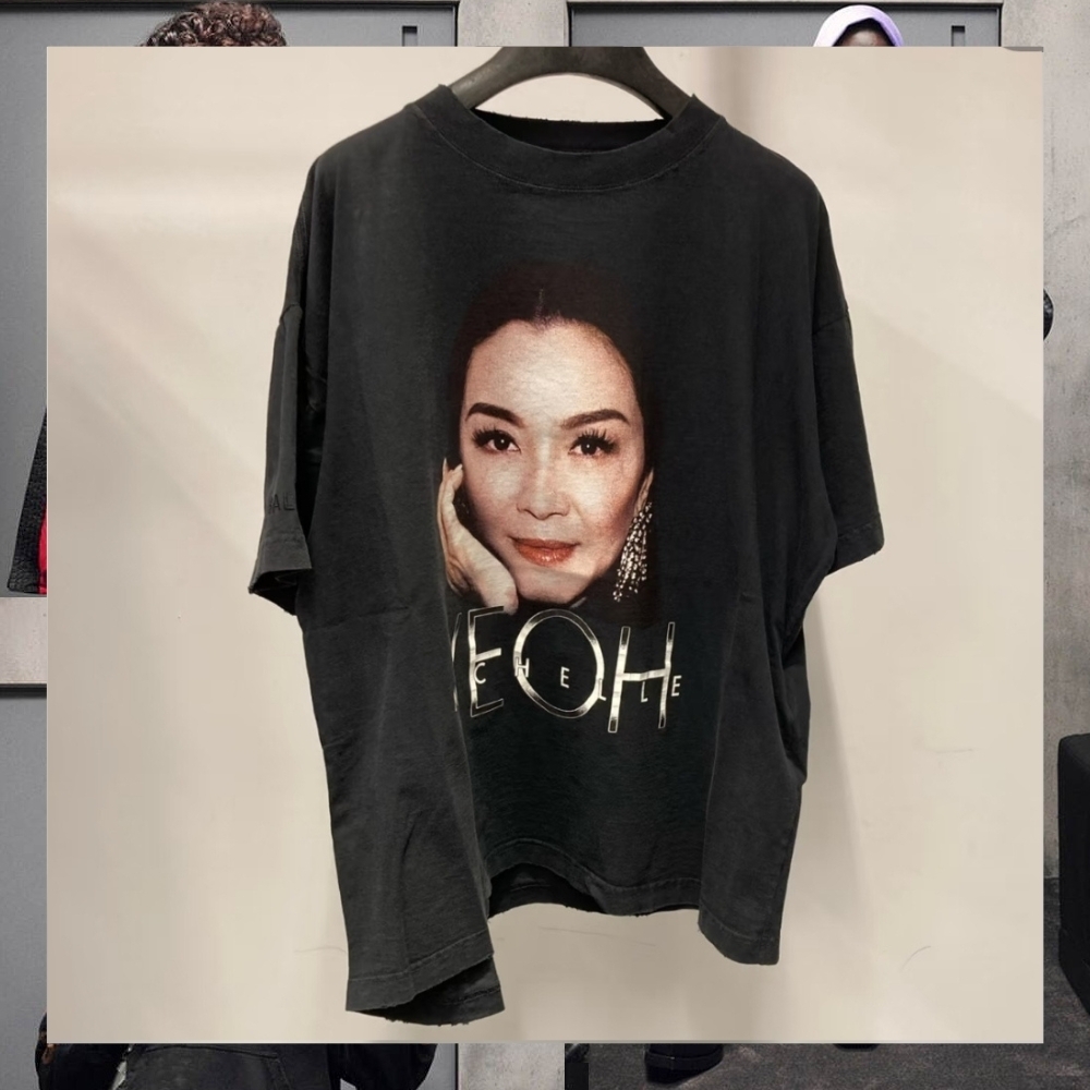 洗練 バレンシアガ Tシャツ MICHELLE クロップド アシンメトリー