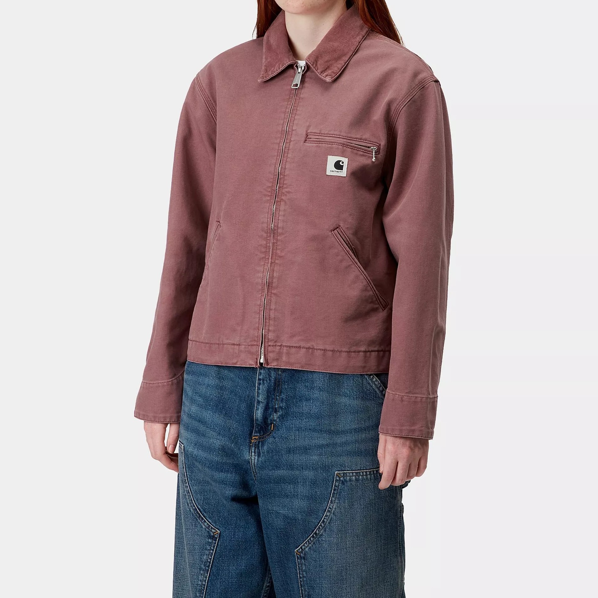 【carhartt】\"W' OG Detroit\"コーデュロイ襟ロゴ ジャケット/4色 carhartt】