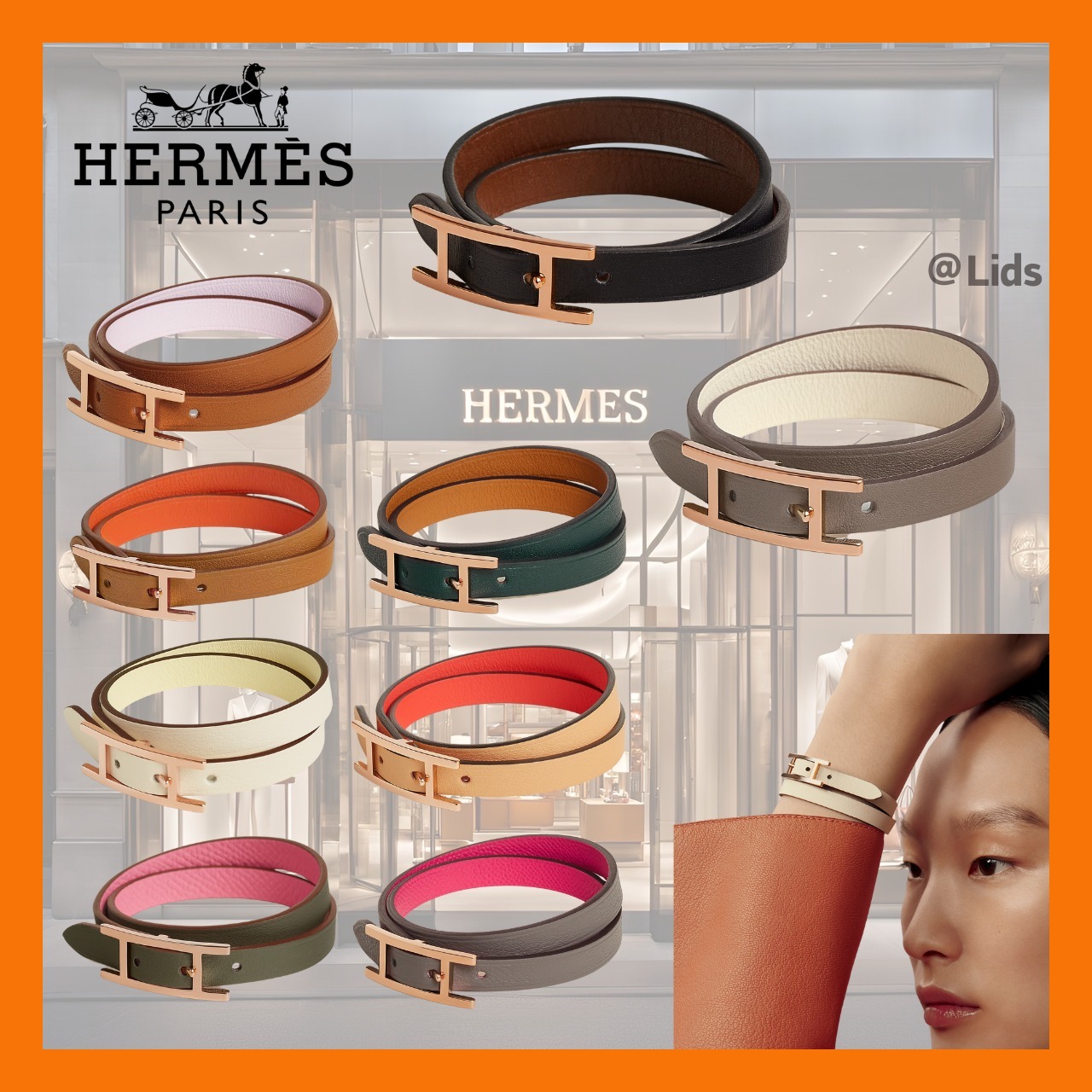【気品あふれる大人の煌めき】HERMES ブレスレット《ビーアピ》