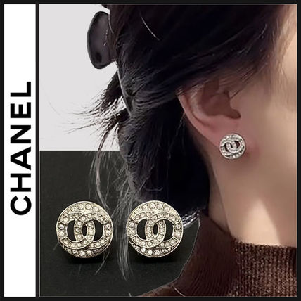 シャネル CHANEL ピアス ココマーク CCマーク シルバー