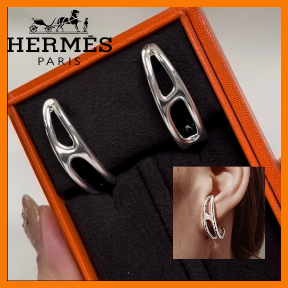 【シルバーの輝き☆】HERMES イヤリング