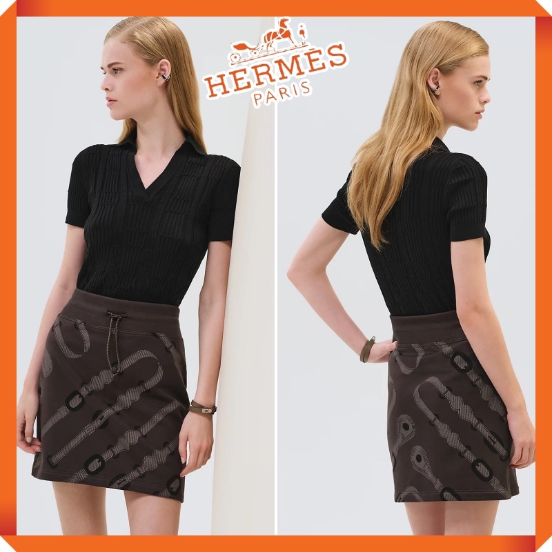 上品★HERMES★ミニスカート《コーチング・リミックス》DHL